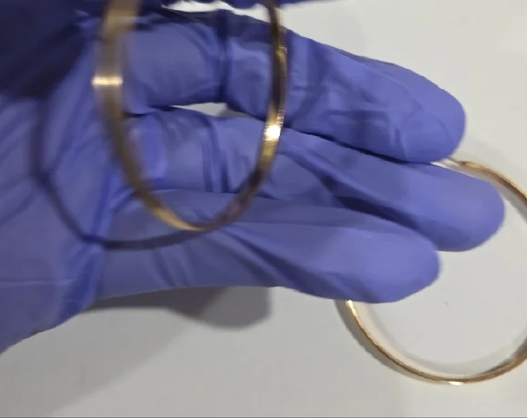 Gold Hoop Earrings 2-inch – Elegant Large Classic Statement Women’s Jewelry - Picture 9 of 9